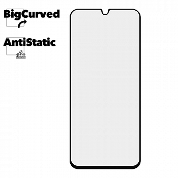 Защитное стекло для Samsung Galaxy A22s Super max Anti-static big curved glass
